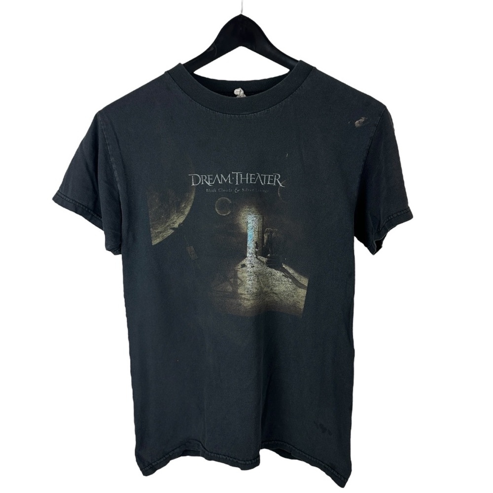 Vintage Y2K Dreamtheater Faded Play Musical Tour Graphic Black Shirt Size S
